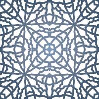 Abstract monochrome vector ornament in oriental style. Ornamental pattern. Arabic seamless pattern. Moroccan background.