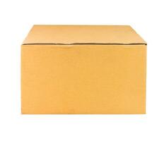 Cardboard box isolated photo