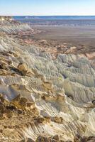 el hermosa yangykalá cañón en el Desierto de Turkmenistán foto