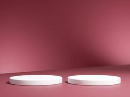 3d display product minimal scene with geometric podium platform on gradient background. cylinder background 3d rendering with podium. stand for cosmetic products. photo