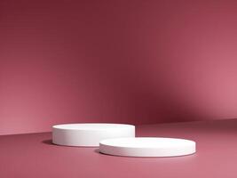 3d display product minimal scene with geometric podium platform on gradient background. cylinder background 3d rendering with podium. stand for cosmetic products. photo