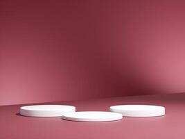 3d display product minimal scene with geometric podium platform on gradient background. cylinder background 3d rendering with podium. stand for cosmetic products. photo
