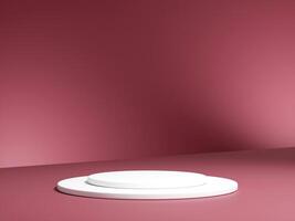 3d display product minimal scene with geometric podium platform on gradient background. cylinder background 3d rendering with podium. stand for cosmetic products. photo
