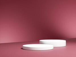 3d display product minimal scene with geometric podium platform on gradient background. cylinder background 3d rendering with podium. stand for cosmetic products. photo