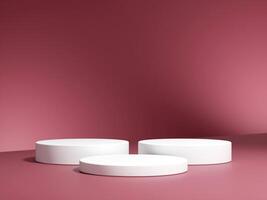 3d display product minimal scene with geometric podium platform on gradient background. cylinder background 3d rendering with podium. stand for cosmetic products. photo