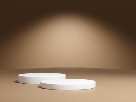 3d display product minimal scene with geometric podium platform on gradient background. cylinder background 3d rendering with podium. stand for cosmetic products. photo