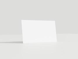 Business card mockup on white background photo