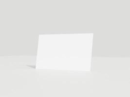 Business card mockup on white background photo