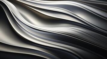 AI generated Discover the elegance of a fine brushed wide metal steel plate. Ai Generated photo