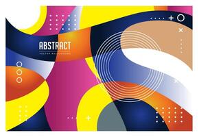 abstract background templates colorful collection elegant geometry vector