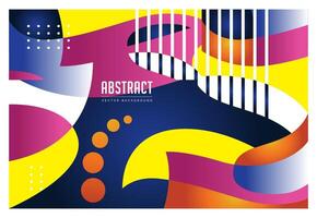 abstract background templates colorful collection elegant geometry vector