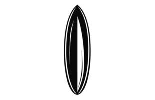 A Surfboard Vector sketch black Outline art free