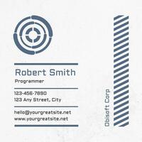 Blue Technology Business Card Template