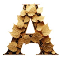 AI generated Isolated 3D Letter on a Clear PNG Canva