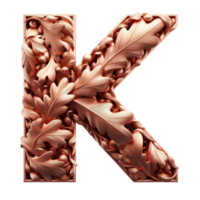 AI generated Isolated 3D Letter on a Clear PNG Canva