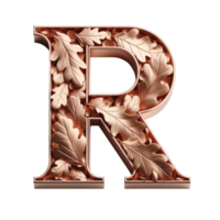 AI generated Isolated 3D Letter on a Clear PNG Canva