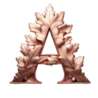 AI generated Isolated 3D Letter on a Clear PNG Canva