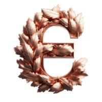 AI generated Isolated 3D Letter on a Clear PNG Canva