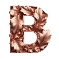 AI generated Isolated 3D Letter on a Clear PNG Canva