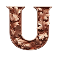 AI generated Isolated 3D Letter on a Clear PNG Canva