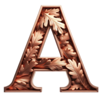 AI generated Isolated 3D Letter on a Clear PNG Canva