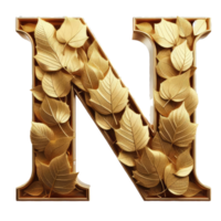 AI generated Isolated 3D Letter on a Clear PNG Canva