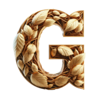 AI generated Isolated 3D Letter on a Clear PNG Canva