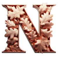 AI generated Isolated 3D Letter on a Clear PNG Canva