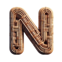 ai generato isolato 3d lettera su un' chiaro png canva