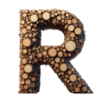 AI generated Isolated 3D Letter on a Clear PNG Canva