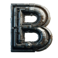 AI generated Isolated 3D Letter on a Clear PNG Canva