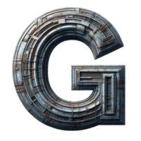 AI generated Isolated 3D Letter on a Clear PNG Canva