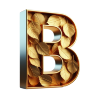 AI generated Isolated 3D Letter on a Clear PNG Canva