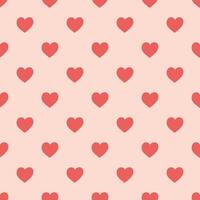 mano dibujado sin costura modelo con rosado corazones. sencillo fondo para textil, envase papel, tarjeta para S t. san valentin día. vector