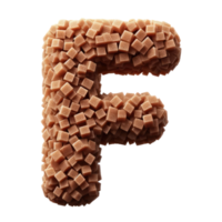 AI generated Isolated 3D Letter on a Clear PNG Canva