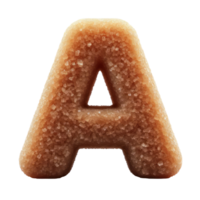 AI generated Isolated 3D Letter on a Clear PNG Canva