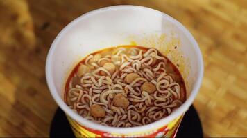 Indonesia, North Sumatera, 01 June 2023. Mie Sedaap instant noodles from Indonesia. video