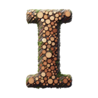 AI generated Isolated 3D Letter on a Clear PNG Canva