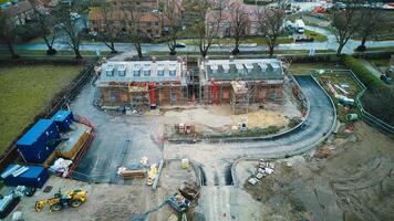 Aerial photo of the building site