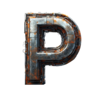 AI generated Isolated 3D Letter on a Clear PNG Canva