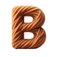 AI generated Isolated 3D Letter on a Clear PNG Canva