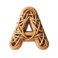 AI generated Isolated 3D Letter on a Clear PNG Canva