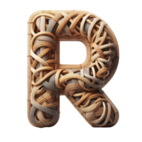 ai generato isolato 3d lettera su un' chiaro png canva