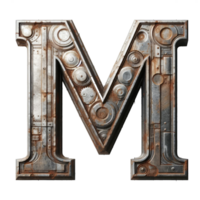 AI generated Isolated 3D Letter on a Clear PNG Canva