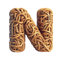 ai generato isolato 3d lettera su un' chiaro png canva