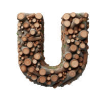 AI generated Isolated 3D Letter on a Clear PNG Canva