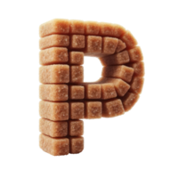 AI generated Isolated 3D Letter on a Clear PNG Canva