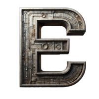 AI generated Isolated 3D Letter on a Clear PNG Canva