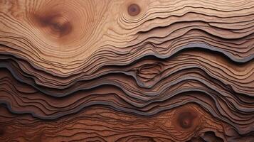 AI generated Delve into the organic warmth of a wooden cut texture. Ai Generated photo