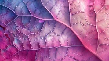 AI generated Close-up of an autumn leaf's intricate texture, showcasing vibrant hues. Ai Generated photo